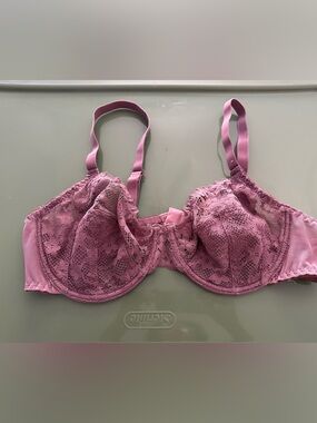 Secret Possessions Lace Underwire Bra - Mauve Pink
